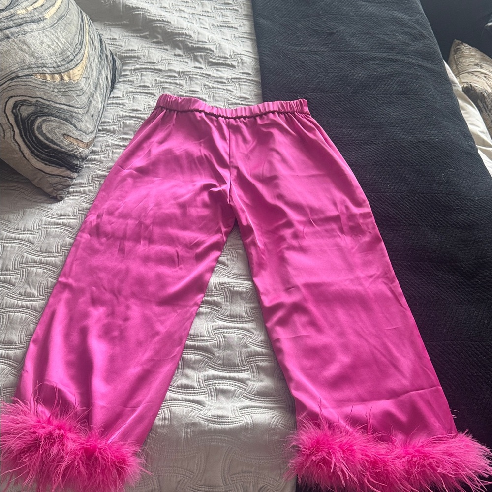 Forever 21 Pink Satin Pajama Set - Picture 9 of 10